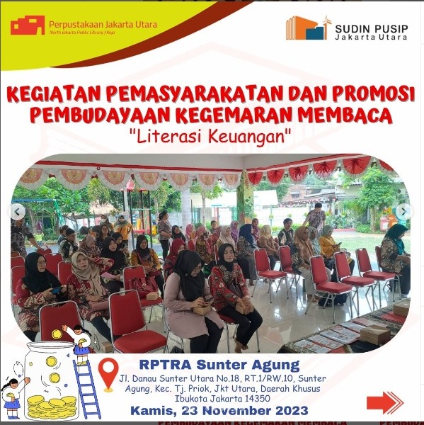 Yuk Belajar Literasi Keuangan Bareng Sudin Pusip Jakarta Utara